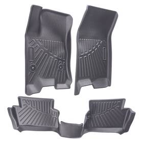 Jv0bn9 Maxpeedingrods 3x Floor Mats Liners All Weather For Gmc Canyon Crew Cab 2023-2024 Rubber Tpe