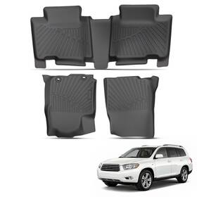 Kp03q7 Maxpeedingrods Floor Mats Liner For Toyota Rav4 2013-2018 Black Tpe Front And Rear Waterproof