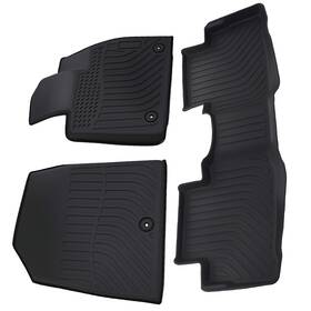L57wgx Maxpeedingrods All-weather Carpet Floor Mats For Hyundai Palisade 2020-2024 Tpe Rubber Black