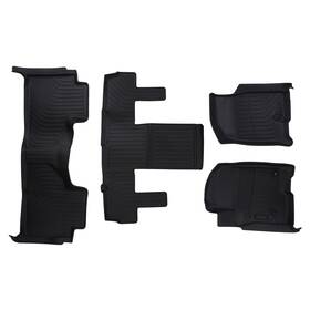 Leoo2y Maxpeedingrods Black Floor Mat Set For Chevrolet Suburban Gmc Yukon Xl 2021-25 Tpe Rubber