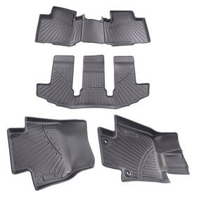 Quwp3d Maxpeedingrods All Weather Floor Mats Set For Toyota Highlander 20-25 7 Seats Rubber Waterproof