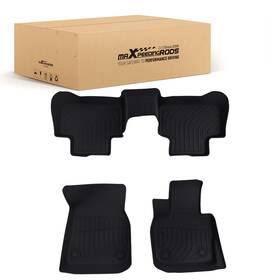 Sh9hej Maxpeedingrods All-weather Floor Mats For Bmw X3 2018-2024 X4 2019-2024 Tpe Rubber Black