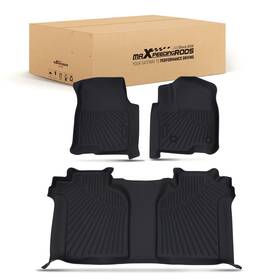 Maxpeedingrods V1yliz 3pcs Tpe Floor Mat Liners For Chevrolet Silverado Gmc Sierra 2019-25 Waterproof