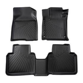 Wa3sij Maxpeedingrods 3d All Weather Floor Mats For Honda Accord Sedan 2018-2022 Waterproof 3pcs Liner