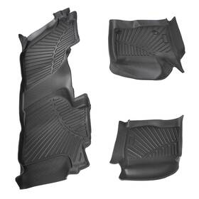 Wh8ame Maxpeedingrods Tpe Floor Mat Liners For Gmc Sierra 1500 Crew Cab 2019 2020-2024 Rubber