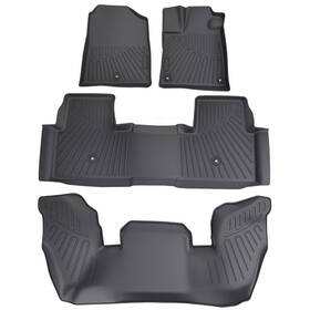 X57x88 Maxpeedingrods Tpe Carpet Floor Mats For Honda Pilot 2023-2025 All Weather Waterproof Car Mat