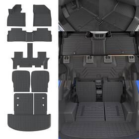 Maxzina 702602878581 Floor Mats For 2020-2025 Kia Telluride 7 Seats Tpe Trunk Liner 2024