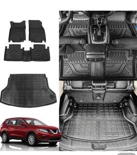 Maxzina 750250604496 Fit 2014-2020 Nissan Rogue Floor Mats Trunk Mat Cargo 2019 Accessories