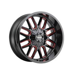 8107-2997btr Mayhem 1 Cogent 20x9 5-139.7/5-150 110 Hub Offset Black Wheel Rim