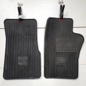 0000-89-05 Mazda 1998-2007 B2300 B3000 B4000 Pickup Truck Front Rubber Floor Mat Pair Black