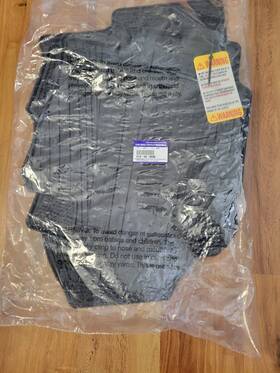 0000-89-r12 Mazda 2013-2016 Cx-5 Black All-weather Rubber Floor Mats Front And Rear Set New