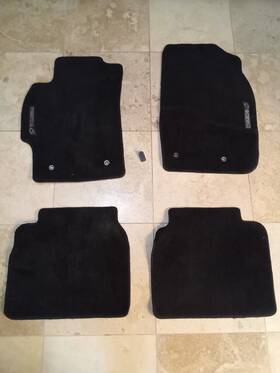 0000-8b-h51b Mazda 2009-2012 6 Front And Rear Black Carpet Floor Mats Pre-owned