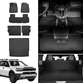 2025040201 Menghe For 2026 Honda Passport Floor Mats Cargo Liner Waterproof Trunk Backrest