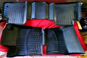 166-680-35-01-9051 Mercedes-benz Genuine All Weather Floor Liners Mat Set Rubber Black 2012-2019