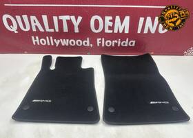 1726805001 Mercedes-benz 2012-2020 Slc Slk Front Floor Carpet Mats Pair Black Oem Amg 11 Kmi