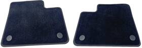 A-166-684-03-03-9f87 Mercedes Benz Mercedes-benz 2016-2019 Gle Velour Black Carpet Floor Mats Rear Set 2 Pcs Oem