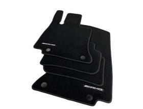 A2366805501 Mercedes-benz Oem Amg Velour Floor Mats Black Cle Coupe Original Carpet