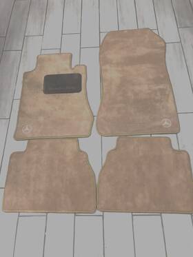 E3703 Mercedes-benz Oem Genuine Floor Mats 210 Body 1996-2003 E-class Tan 4pc