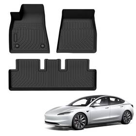 Mic-05-0481 Mictuning 3d Car Floor Mats Tpe Liners Fit For Tesla Model 3 2017-2023 All Season Carpets