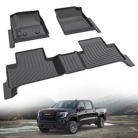 Mic-05-0497 Mictuning Floor Mat Liner All Season Tpe Liners For Chevrolet Colorado Crew Cab 2015-2022