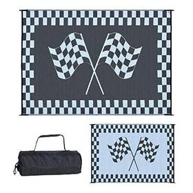 Rf9121 Mings Mark Ming S Racing Mat 9 X 12 Black White With Carry Bag