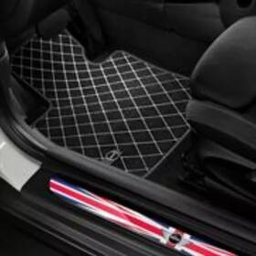 51-47-2-408-526 Mini Genuine Carpeted Floor Mats - Essential Black Rear