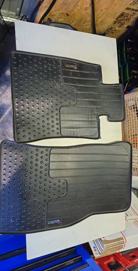 51470416188 Mini 2007-2013 Cooper All Weather Floor Mats Rubber R55 R56 R57 Oem