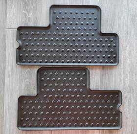 61470416194 Mini Cooper Rear Rubber Floor Mats R56 Original 2008-13 All Weather Set Of 2 R&l