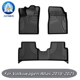 Fm-vw-003-r Mit Fit For Volkswagen Atlas 2018-2025 Car Floor Mats Liners Tpe Rubber All Weather