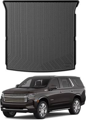 Mixsuper 792119091405 Cargo Liner For 2021-2026 Tahoe/yukon 2nd Row All-weather Trunk Mat Black