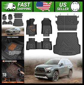 Mixsuper Liner Mix00597 All Weather Floor Mats Cargo For Toyota Rav4 Hybrid 2026 Black