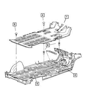 1ae18wl8aa Mopar Genuine Floor Carpet Rear Air Conditioning