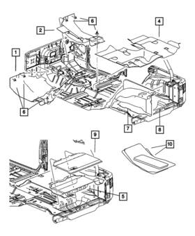 Mopar 1ah50xdvag Genuine Front Floor Carpet