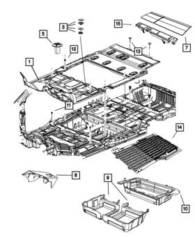 1cl15dx9ai Mopar Genuine Floor Carpet