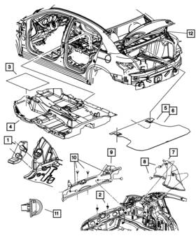 1dz07vxlac Mopar Genuine Decklid Carpet