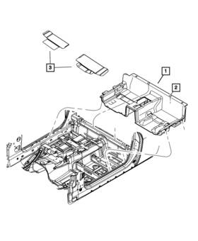 1fs531dvab Mopar Genuine Floor Mat Kit