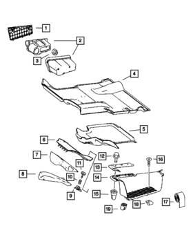 1hb21bdvaa Mopar Genuine Floor Pan Cover