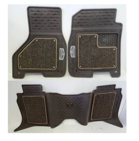 1td201tvab Mopar 2012-2015 Ram Laramie Longhorn Brown Front Rubber Mats Set Of 3 Oem
