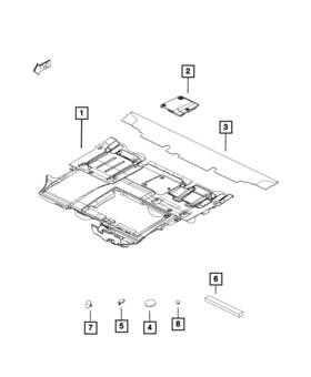 1zq91lahaa Mopar Genuine Floor - Mat