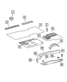 5122580aa Mopar Genuine Mat-floor