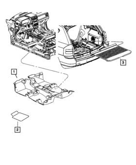 5sn121k5aa Mopar Genuine Mat-floor