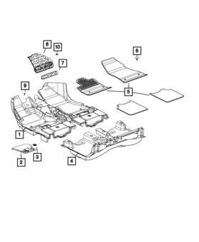 5yf99jxwaa Mopar Genuine Mat Kit-floor - Complete 5yf99jxwaa Mopar Genuine Mat Kit-floor - Complete