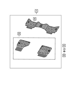 5ym151x7ab Mopar Genuine Floor Mat Kit