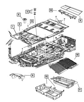 68158129aa Mopar Genuine Mat-floor 68158129aa Mopar Genuine Mat-floor