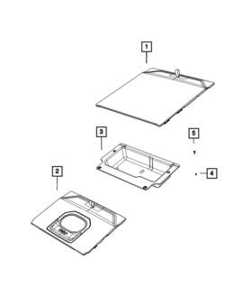 68293755ac Mopar Genuine Cargo Compartment Panel
