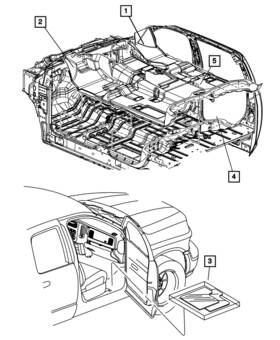 6nz26dx9aa Mopar Genuine Mat Kit-floor - Rear