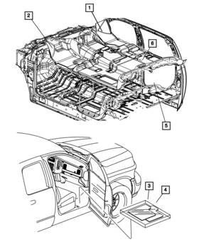 6pb65dx9ac Mopar Genuine Mat-floor
