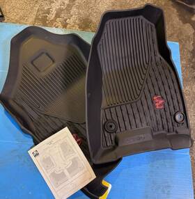 6rn601xraa Mopar 2019-2020 Dodge Ram 1500 Rebel Front Black / Red Floor Mats