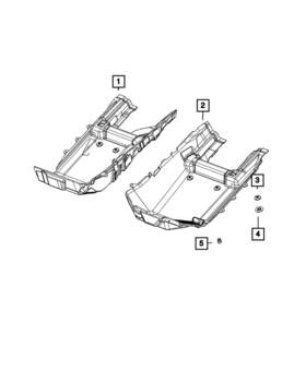 7kv32tx7ab Mopar Genuine Front Floor Carpet