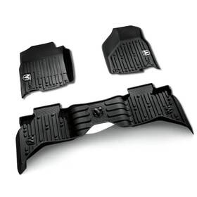 82215581ab Mopar Genuine All-weather Floor Mats Bucket-style Quad Cab Black